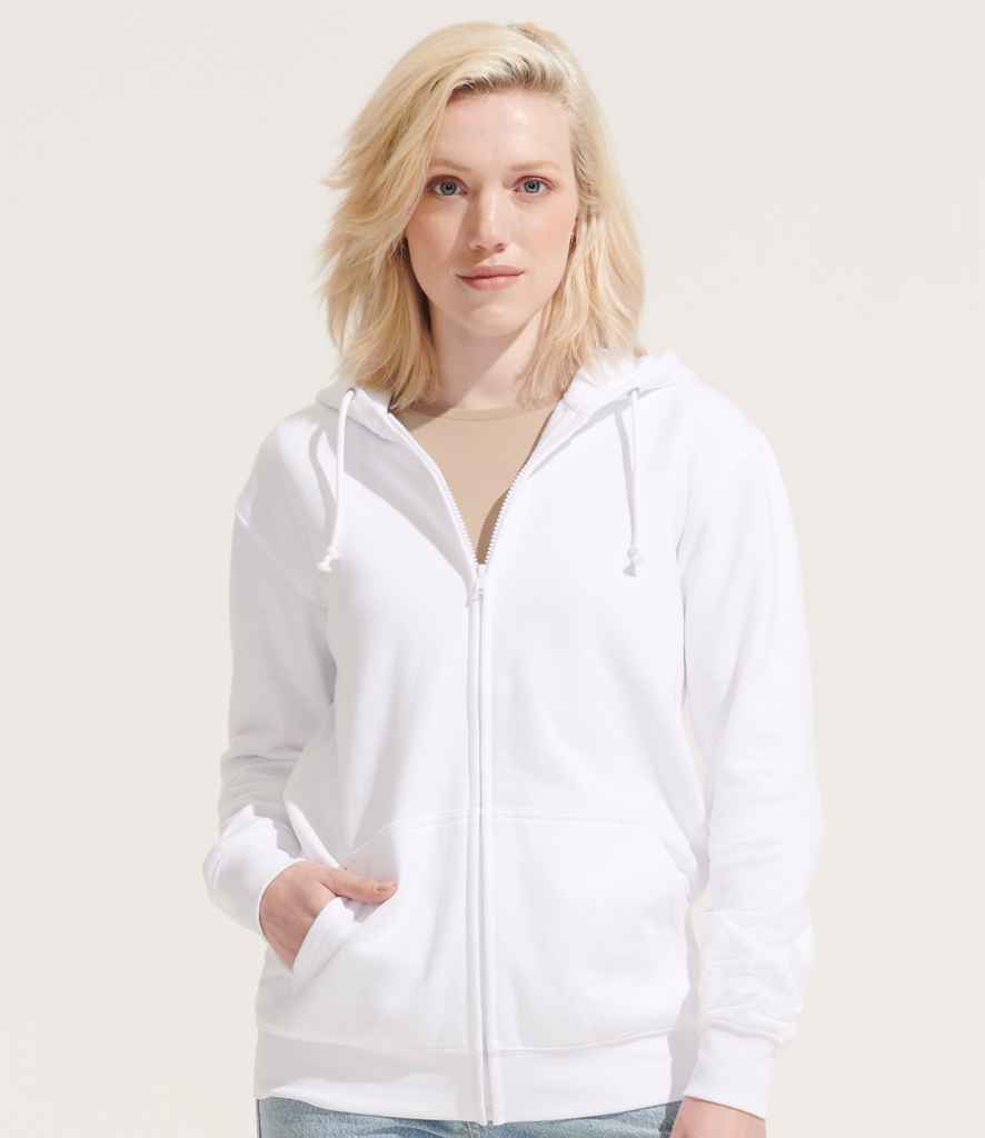 SOL'S Unisex Carter Full Zip Hoodie | White