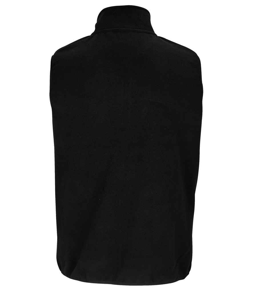 SOL'S Unisex Factor Recycled Micro Fleece Bodywarmer | Black