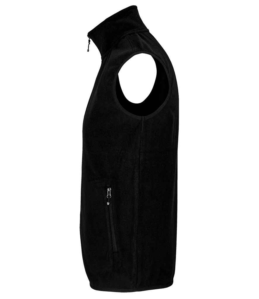 SOL'S Unisex Factor Recycled Micro Fleece Bodywarmer | Black