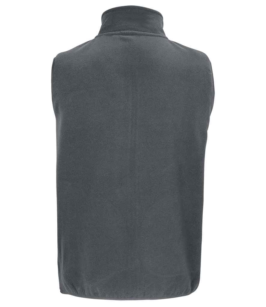 SOL'S Unisex Factor Recycled Micro Fleece Bodywarmer | Charcoal