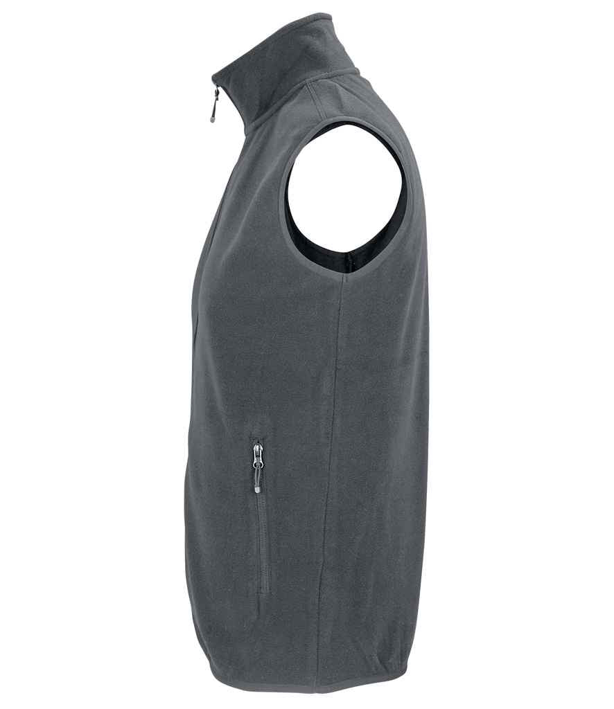 SOL'S Unisex Factor Recycled Micro Fleece Bodywarmer | Charcoal