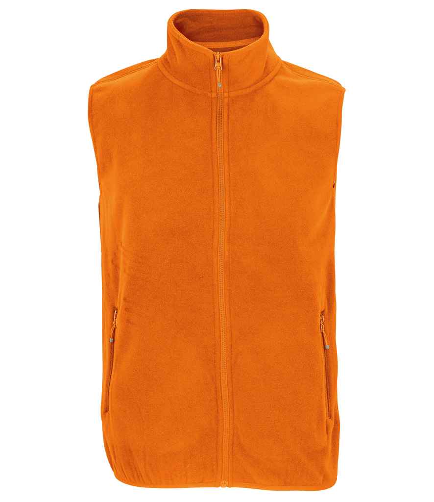 SOL'S Unisex Factor Recycled Micro Fleece Bodywarmer | Orange