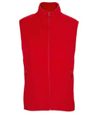 SOL'S Unisex Factor Recycled Micro Fleece Bodywarmer | Red