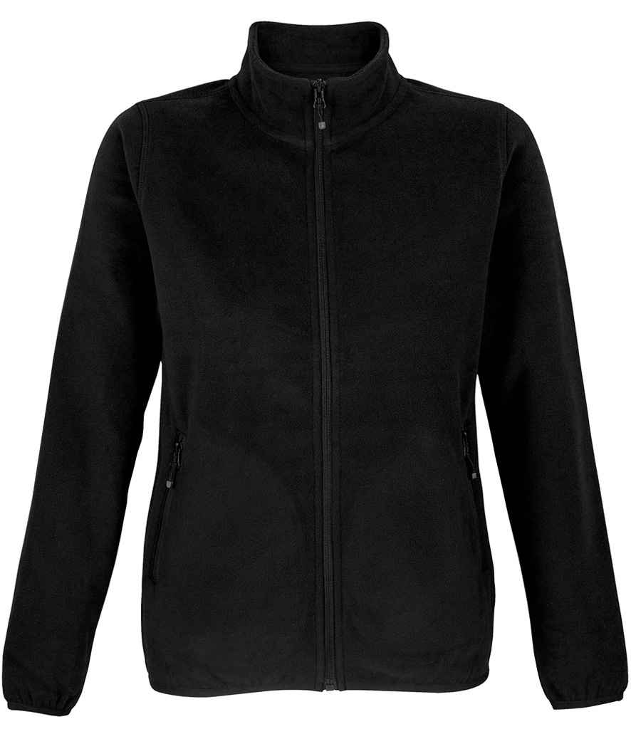 SOL'S Ladies Factor Recycled Micro Fleece Jacket | Black