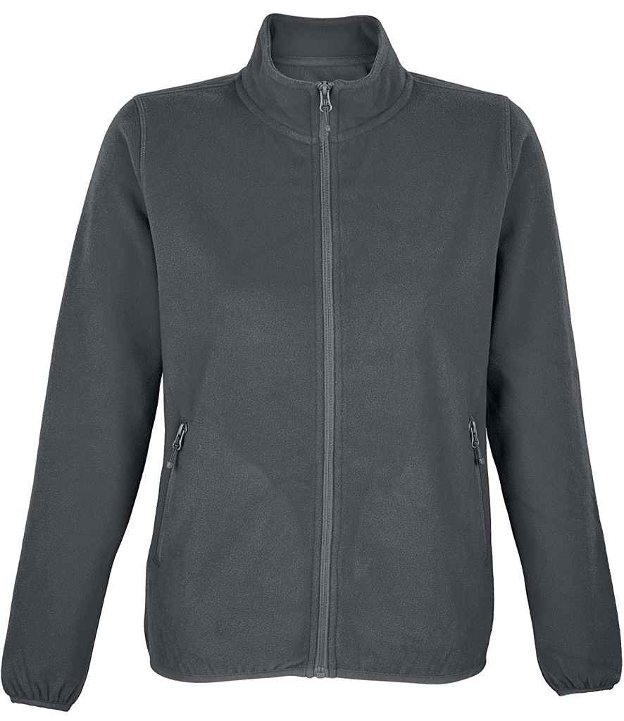 SOL'S Ladies Factor Recycled Micro Fleece Jacket | Charcoal