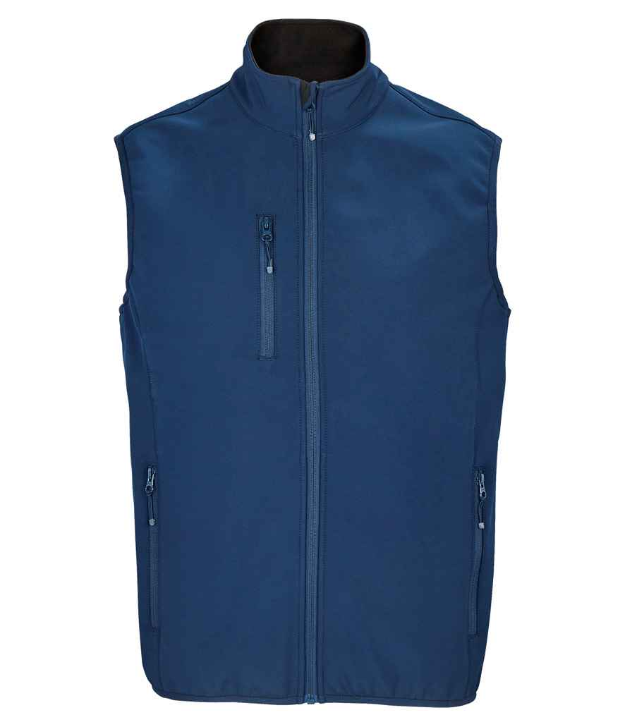 SOL'S Falcon Recycled Soft Shell Bodywarmer | Abyss Blue