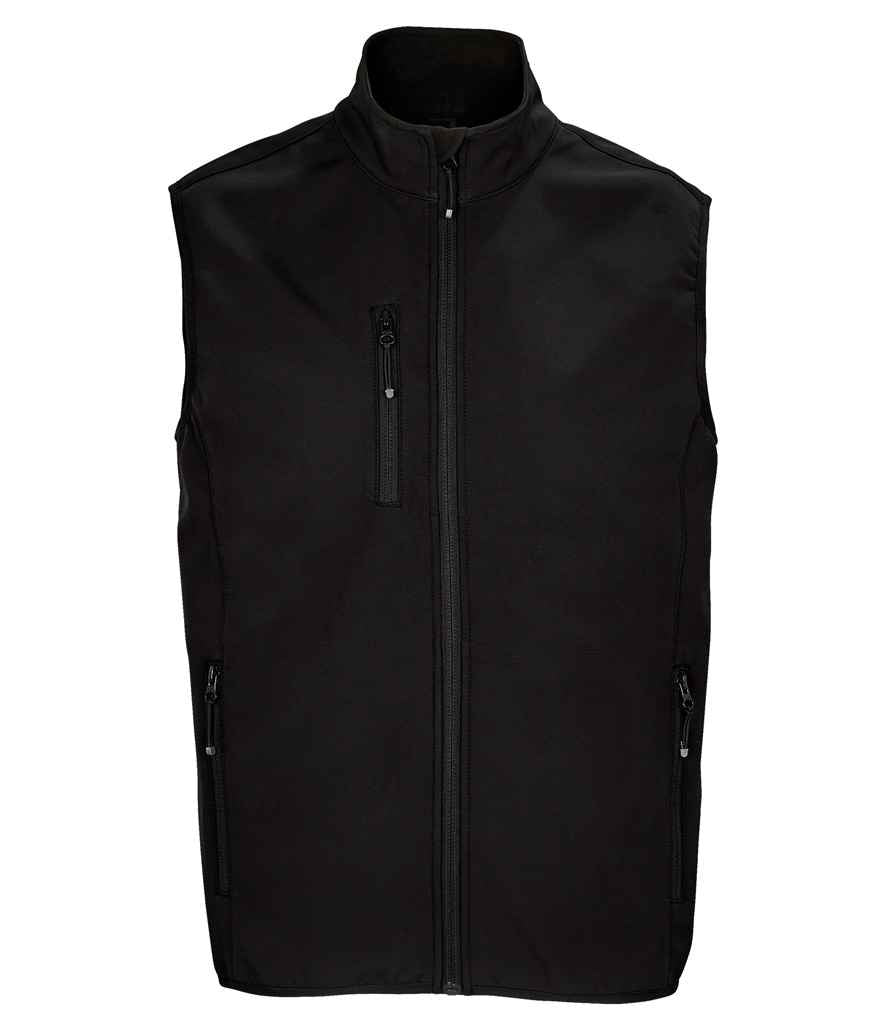 SOL'S Falcon Recycled Soft Shell Bodywarmer | Black