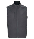 SOL'S Falcon Recycled Soft Shell Bodywarmer | Charcoal