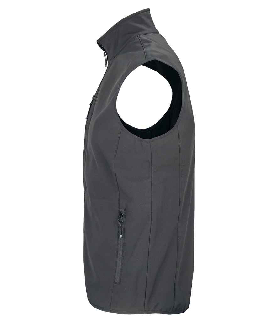 SOL'S Falcon Recycled Soft Shell Bodywarmer | Charcoal