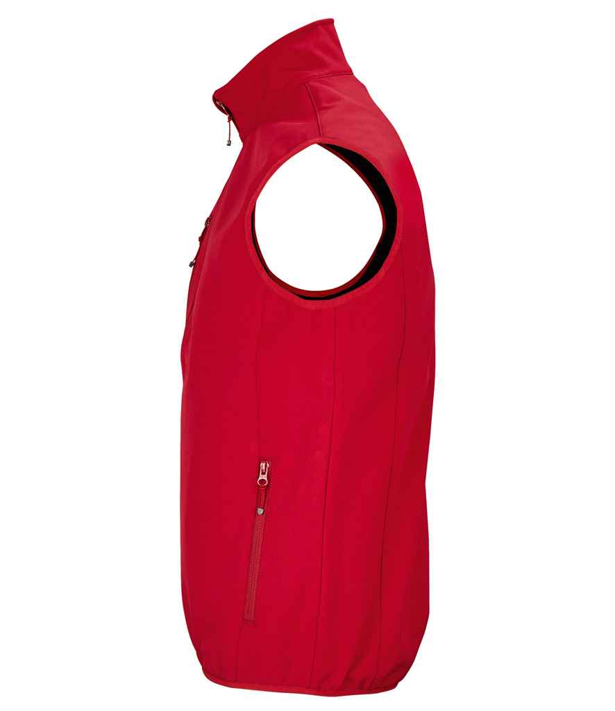 SOL'S Falcon Recycled Soft Shell Bodywarmer | Pepper Red