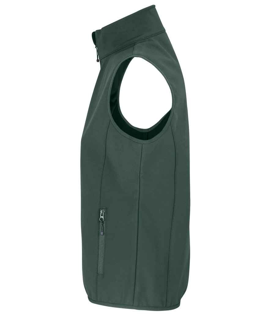SOL'S Ladies Falcon Recycled Soft Shell Bodywarmer | Forest Green