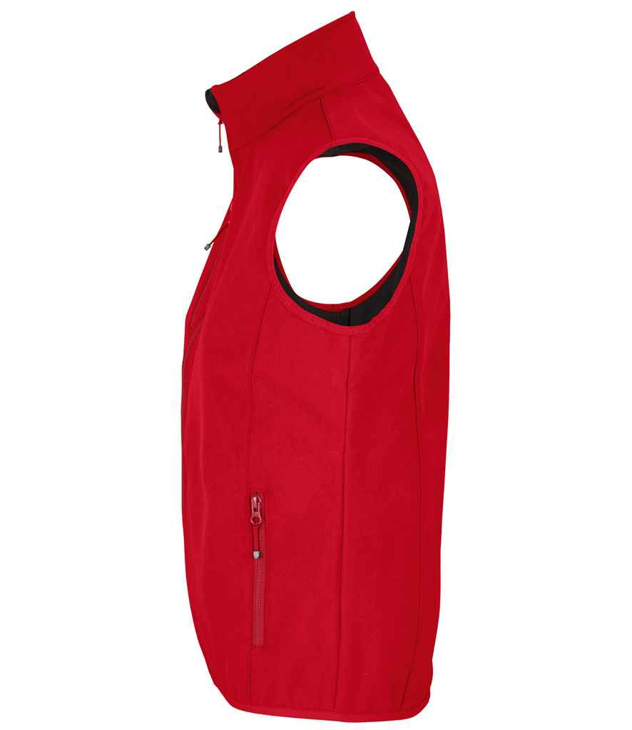 SOL'S Ladies Falcon Recycled Soft Shell Bodywarmer | Pepper Red