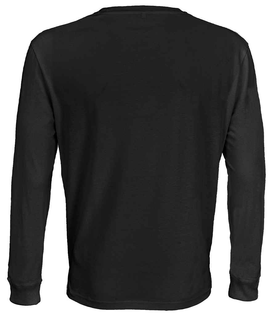 SOL'S Unisex Pioneer Long Sleeve T-Shirt | Deep Black
