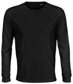 SOL'S Unisex Pioneer Long Sleeve T-Shirt | Deep Black