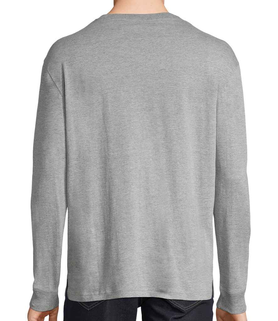SOL'S Unisex Pioneer Long Sleeve T-Shirt | Grey Marl