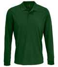 SOL'S Unisex Prime Long Sleeve Piqué Polo Shirt | Bottle Green