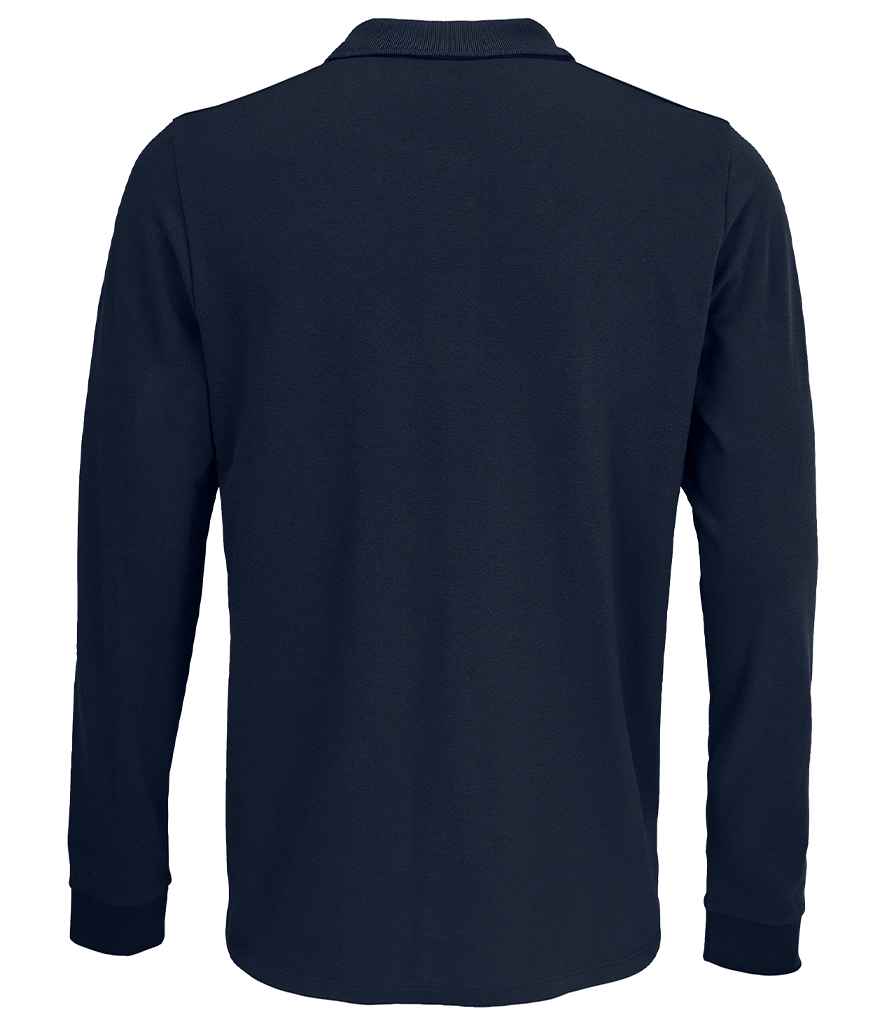 SOL'S Unisex Prime Long Sleeve Piqué Polo Shirt | French Navy