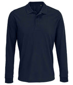 SOL'S Unisex Prime Long Sleeve Piqué Polo Shirt | French Navy