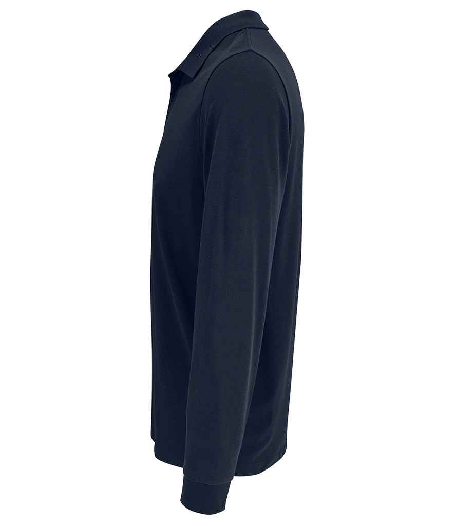 SOL'S Unisex Prime Long Sleeve Piqué Polo Shirt | French Navy