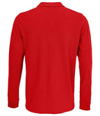 SOL'S Unisex Prime Long Sleeve Piqué Polo Shirt | Red