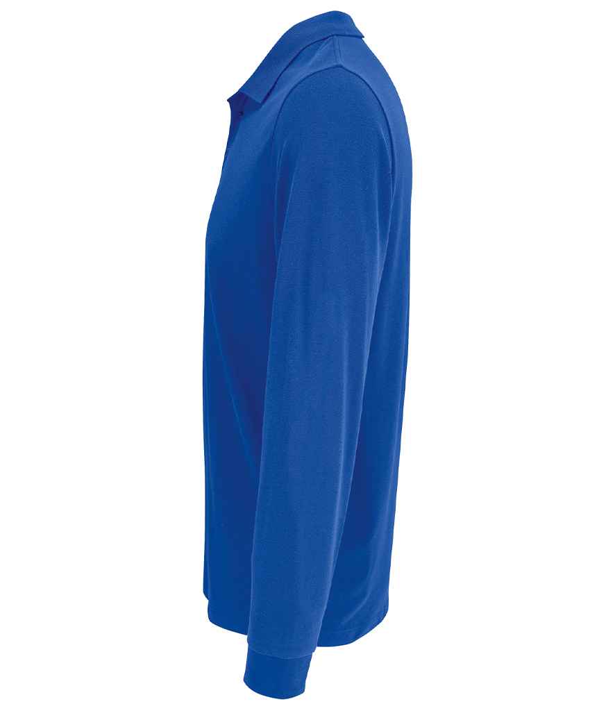 SOL'S Unisex Prime Long Sleeve Piqué Polo Shirt | Royal Blue