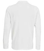 SOL'S Unisex Prime Long Sleeve Piqué Polo Shirt | White