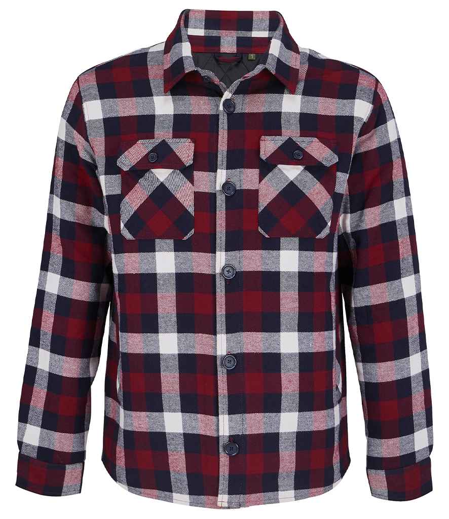 SOL'S Unisex Noah Padded Overshirt | Medium Burgundy