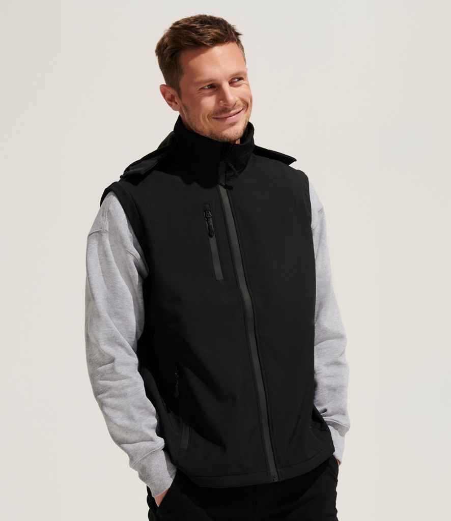 SOL'S Unisex Falcon 3-in-1 Soft Shell Jacket | Black