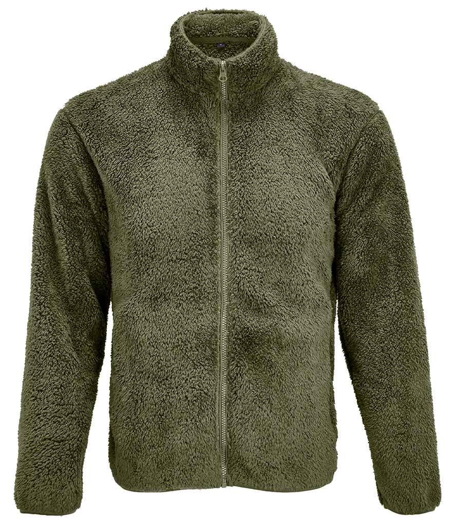 SOL'S Unisex Finch Fluffy Jacket | Army