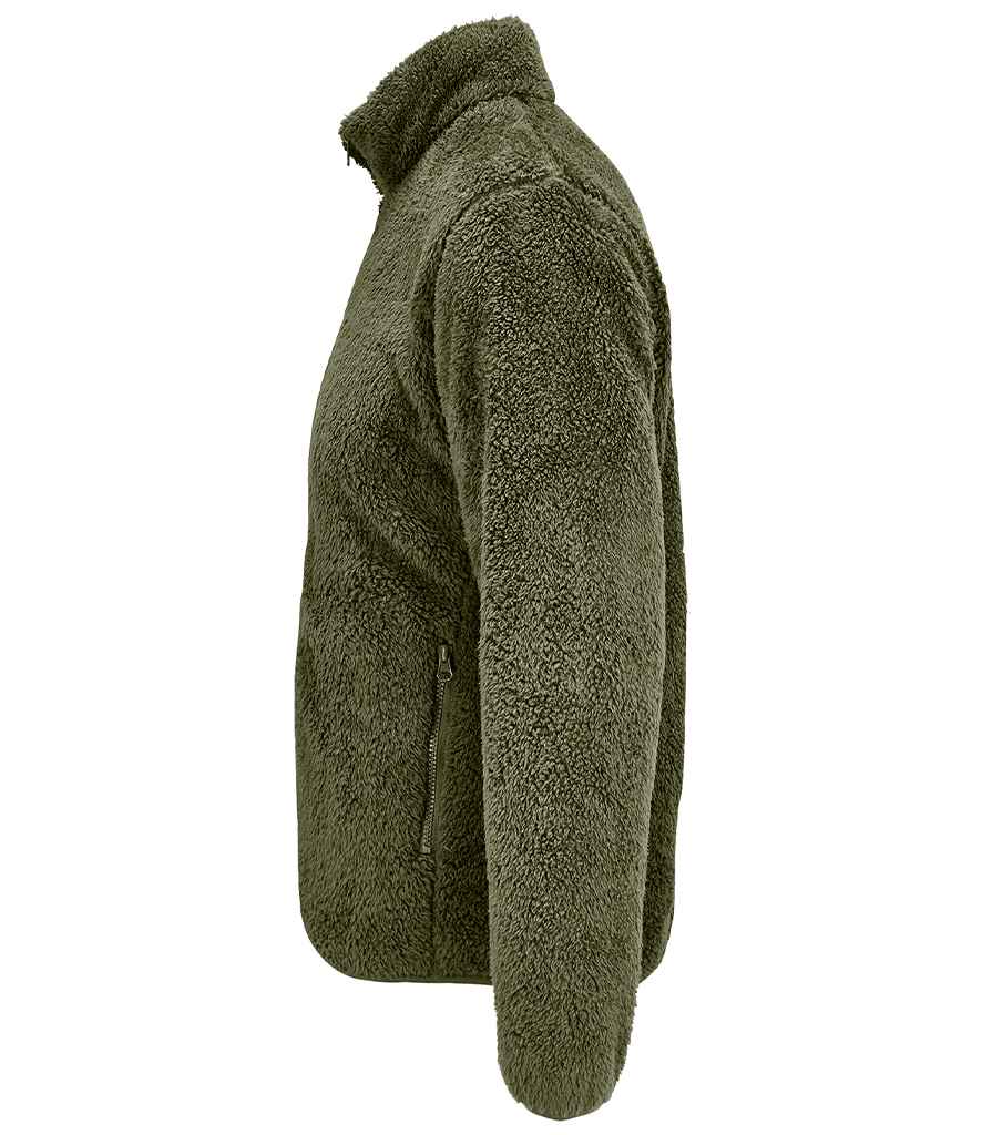 SOL'S Unisex Finch Fluffy Jacket | Army