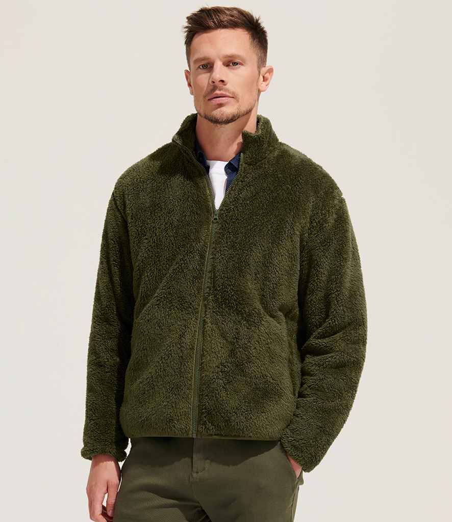 SOL'S Unisex Finch Fluffy Jacket | Army