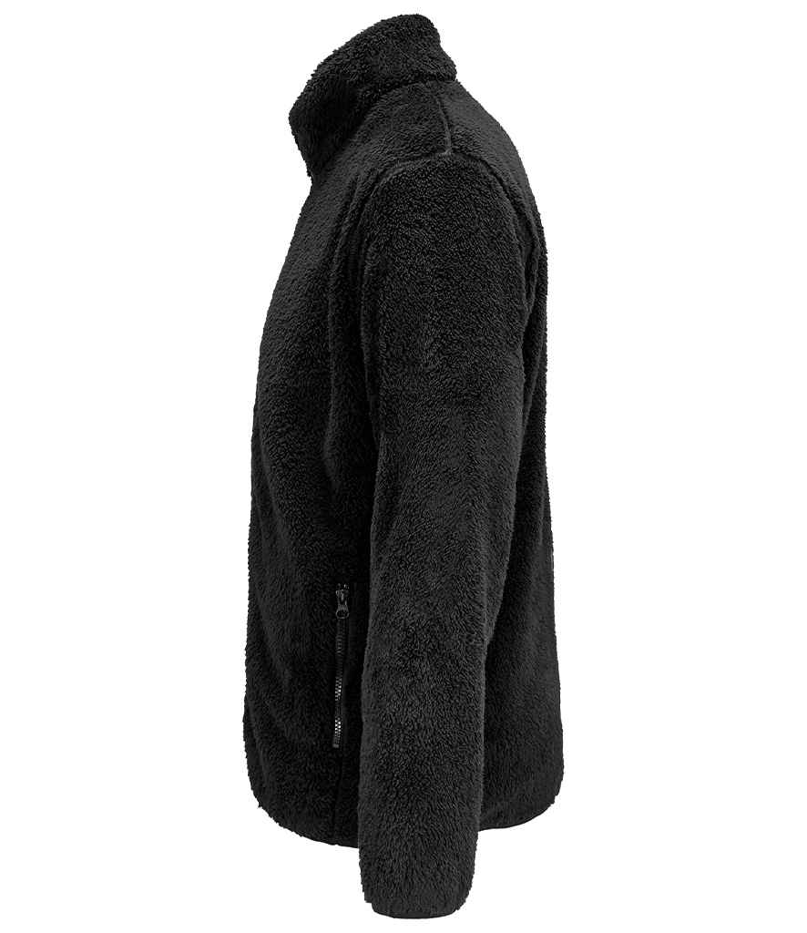 SOL'S Unisex Finch Fluffy Jacket | Black
