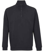SOL'S Unisex Conrad 1/4 Zip Sweatshirt | Black