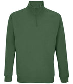 SOL'S Unisex Conrad 1/4 Zip Sweatshirt | Bottle Green