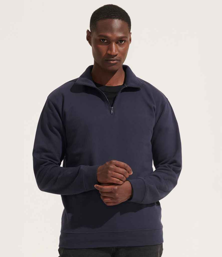 SOL'S Unisex Conrad 1/4 Zip Sweatshirt | French Navy