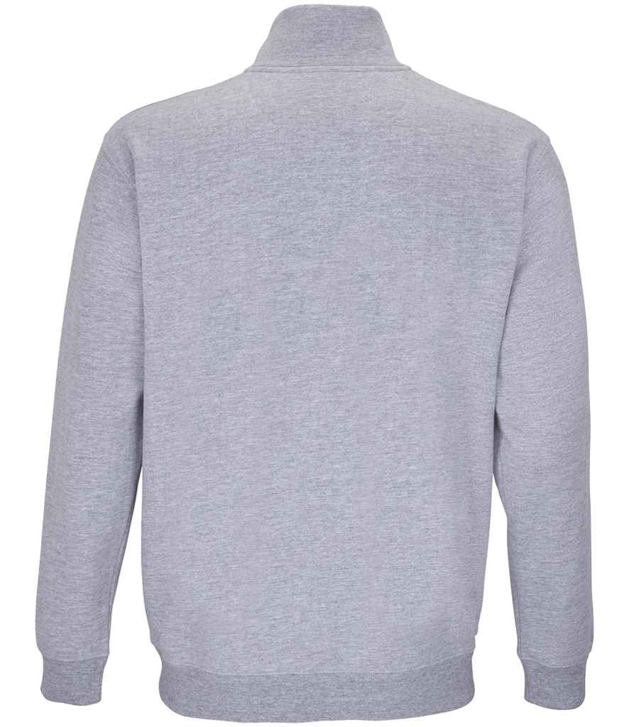 SOL'S Unisex Conrad 1/4 Zip Sweatshirt | Grey Marl