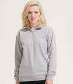 SOL'S Unisex Conrad 1/4 Zip Sweatshirt | Grey Marl