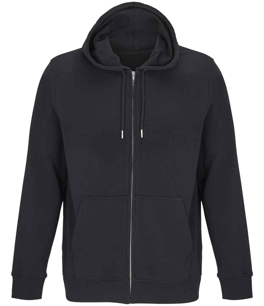 SOL'S Unisex Calipso Eco-Friendly Full Zip Hoodie | Black