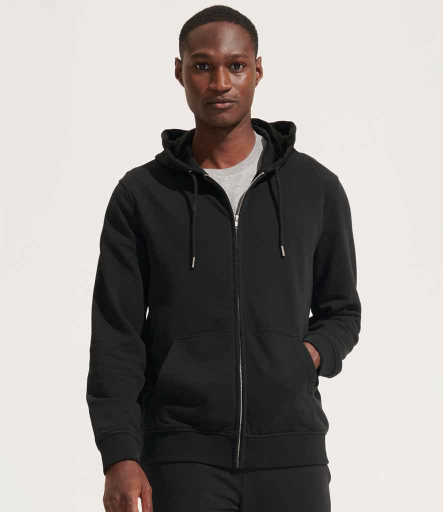 SOL'S Unisex Calipso Eco-Friendly Full Zip Hoodie | Black