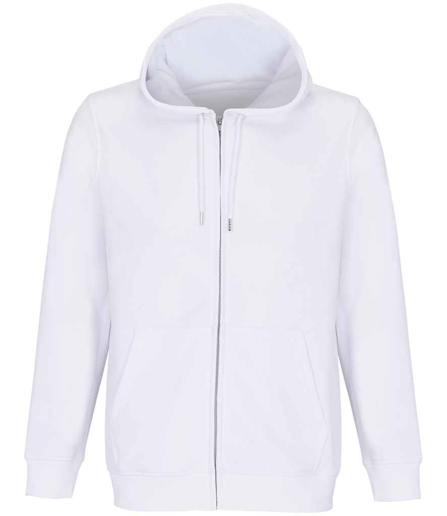 SOL'S Unisex Calipso Eco-Friendly Full Zip Hoodie | White