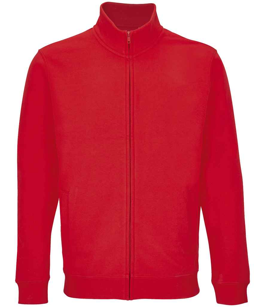 SOL'S Unisex Cooper Full Zip Sweat Jacket | Bright Red