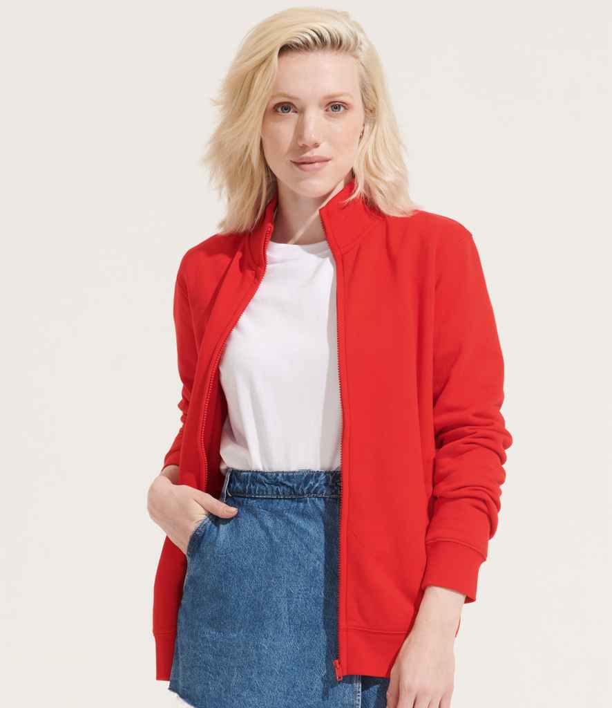 SOL'S Unisex Cooper Full Zip Sweat Jacket | Bright Red
