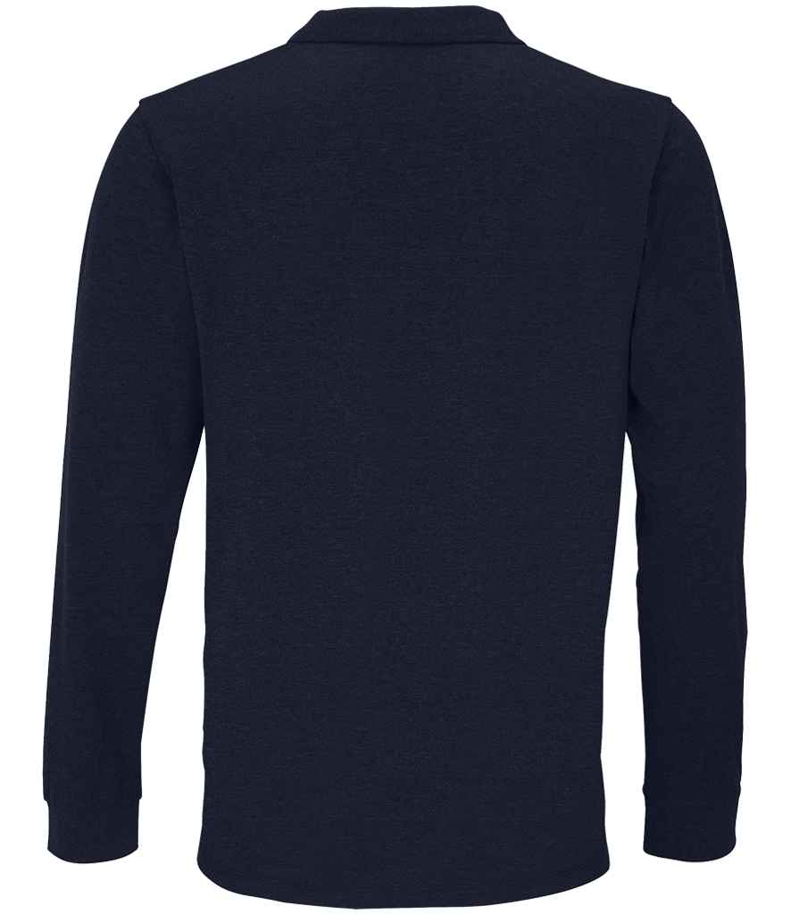 SOL'S Unisex Planet Long Sleeve Piqué Polo Shirt | French Navy