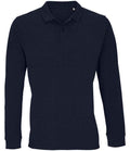 SOL'S Unisex Planet Long Sleeve Piqué Polo Shirt | French Navy