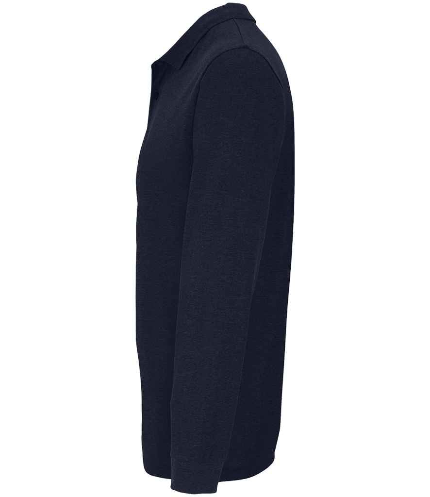 SOL'S Unisex Planet Long Sleeve Piqué Polo Shirt | French Navy