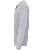 SOL'S Unisex Planet Long Sleeve Piqué Polo Shirt | Grey Marl
