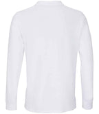 SOL'S Unisex Planet Long Sleeve Piqué Polo Shirt | White