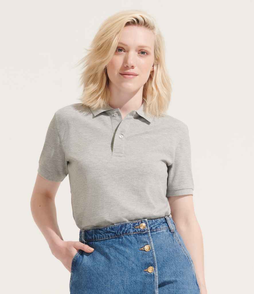 SOL'S Unisex Pegase Piqué Polo Shirt | Grey Marl