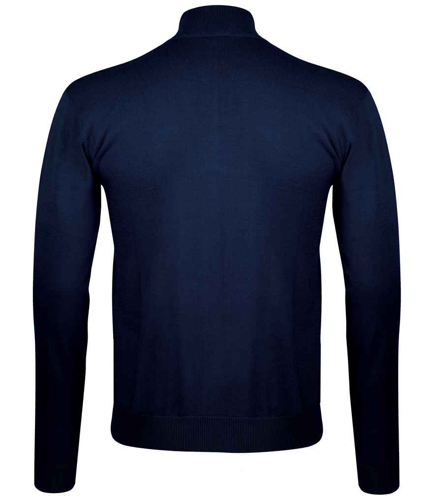 SOL'S Gordon Full Zip Cotton Acrylic Cardigan | Navy