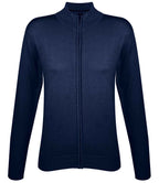 SOL'S Ladies Gordon Full Zip Cotton Acrylic Cardigan | Navy